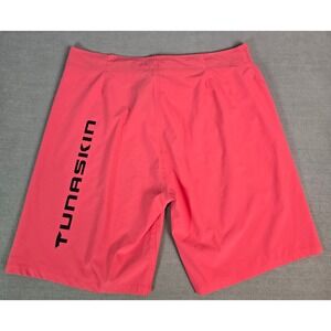 Tunaskin Mens Board Shorts 36 Coral Pink Fishing Swim Trunks TSK-4B53-01-HBS